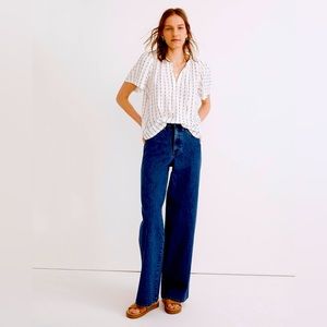 MADEWELL NWOT TIE NECK TUNIC SHIRT